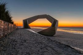Westerpunt au coucher du soleil sur Geert Vanderbrigghe