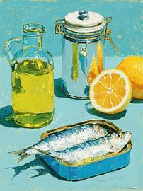 Citron et sardines sur Franka Poulain