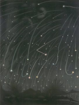 Étienne Léopold Trouvelot, ‘The November Meteors’ in The Trouvelot Astronomical Drawings Manual, 1882. van Teylers Museum