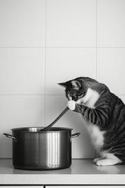 Cat cooks by Poster Art Shop