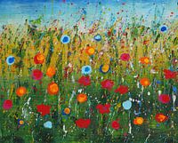 Ein Feld voller Blumen.