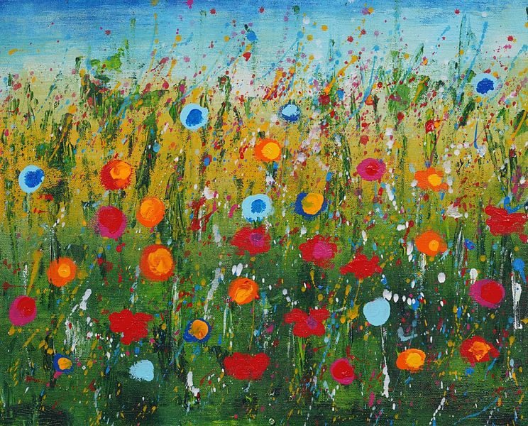 Ein Feld voller Blumen. von Jose Leeuwis