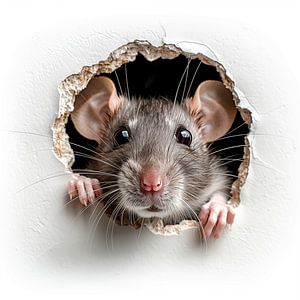 Ratte aus der Wand