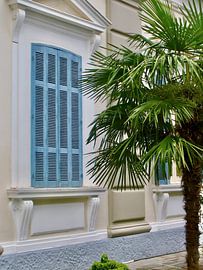 Greek window, shutters by Jolanda Post