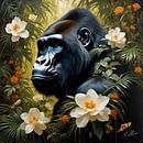 Jungle Flora Surrealism: Gorilla by Mellow Art thumbnail