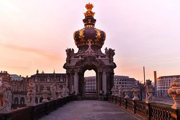 Sunrise at the Zwinger in Dresden