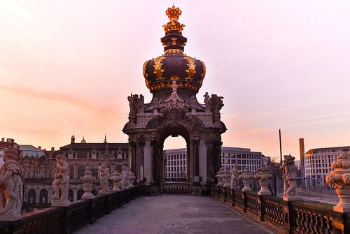 Sonnenaufgang am Dresdner Zwinger