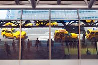Reflektionen auf Yellow Cabs, New York von Laura Vink Miniaturansicht