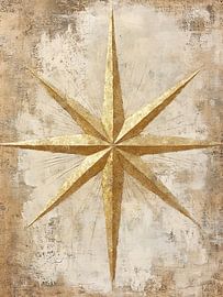 Christmas star | Gold star by Wonderful Art