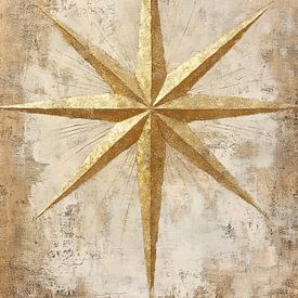 Weihnachtsstern | Goldstern von Wunderbare Kunst