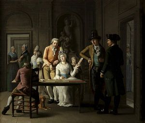 Die Zeichenstunde der Anna Charlotte Didier de Boncour, Willem Bartel van der Kooi