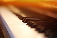 Nahaufnahme von einem Klavier