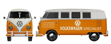 VW bus panel van auto repair shop by aRi F. Huber