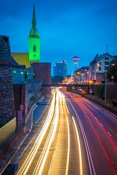 Blue hour in Bratislava by Martin Wasilewski