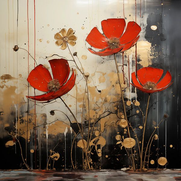 Golden Serenade to the Poppy by Ralf van de Sand