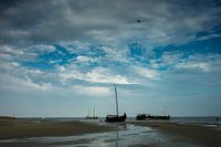 Schepen op het wad