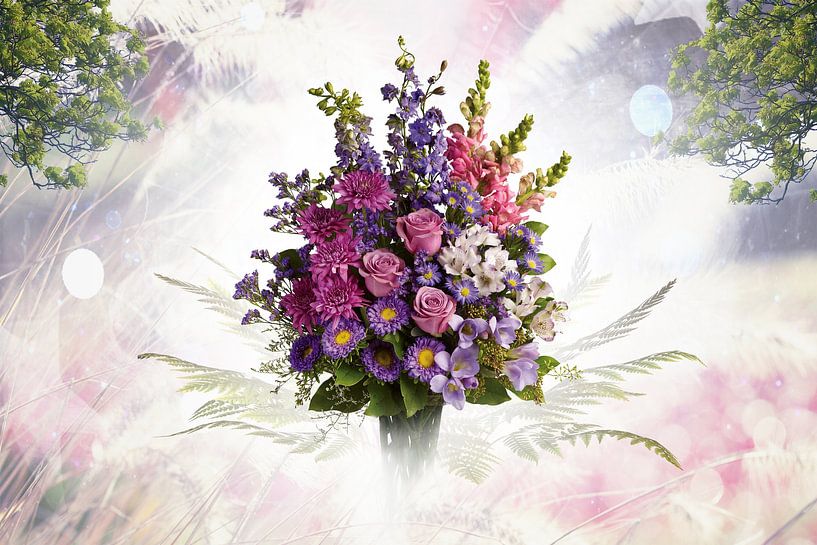 Blumen in ihrer schönsten Form (Stilleben) von Bert Hooijer