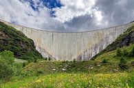 Dam Lac de Moiry Zwitserland von Dennis van de Water Miniaturansicht