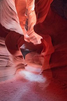 Klein zonnestraaltje in Antelope Canyon, Arizona