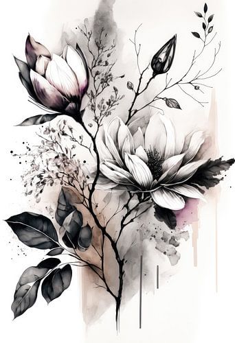 Magnolienblüte von Bert Nijholt