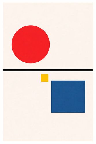 Bauhaus-Studie zur minimalistischen Geometrie