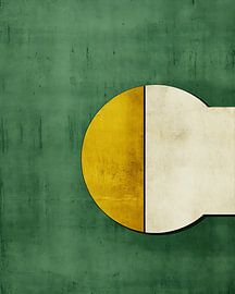 Modern and abstract in green and gold by Studio Allee