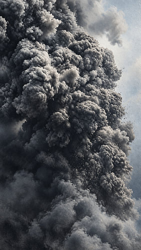 Volcanic Ash - Anak Krakatau, Indonesia | Atmospheric Fine Art | Indonesia