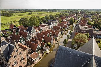 De Rijp gefotografeerd  vanaf de grote kerk