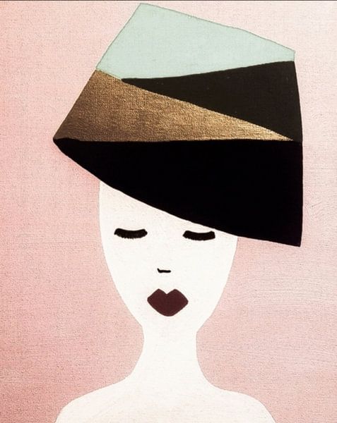 Lady with hat by Nomi Morina