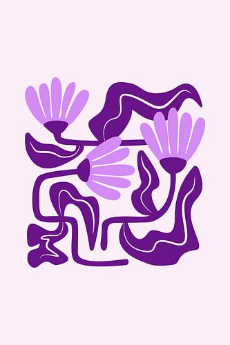 Levendige paarse bloemen