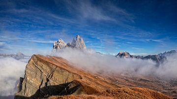 Seceda of the Geisler Group in the Dolomites by Dieter Meyrl