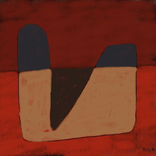 Abstract. Drijvend. Groenhout