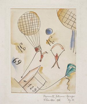 Kurt Schwitters - Aq. 34. Aquarelle Fallmann-Springer (1919) sur Peter Balan