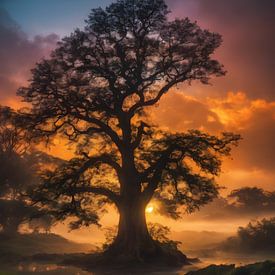 Der Baum, der Himmel und Erde miteinander verbindet von Bart Veeken