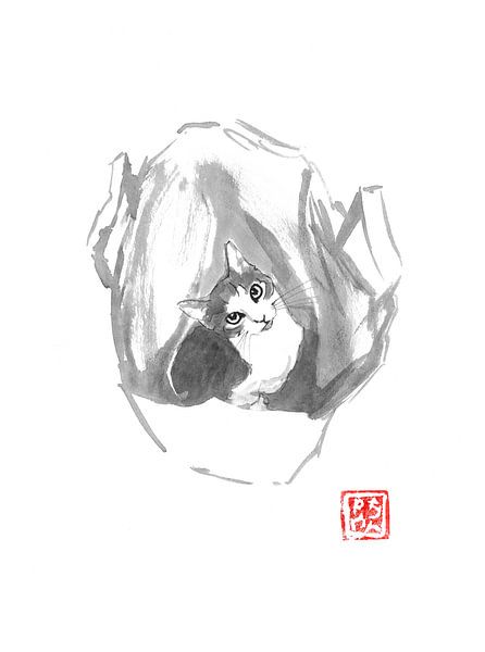 cat in the bag by Péchane Sumie
