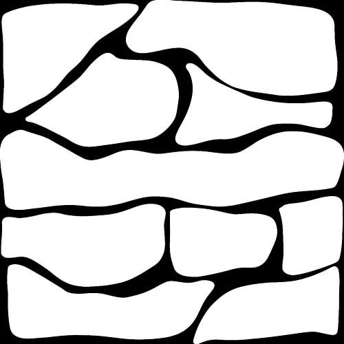 Witte stenen muur van Conte Monfrey