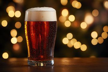 Koel bier in zacht licht van Poster Art Shop