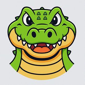 Cooler Cartoon-Alligator von Jose Lok