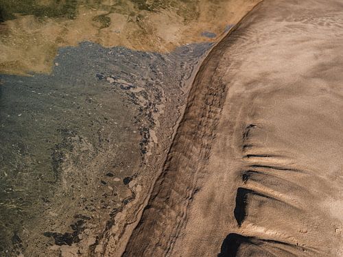Abstract patroon op het strand #1