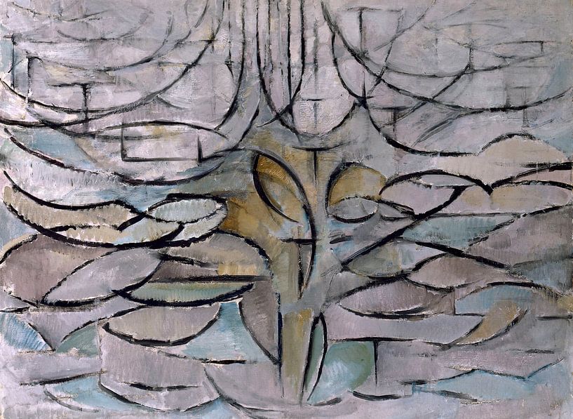 Blühender Apfelbaum - Piet Mondrian von Diverse Meesters