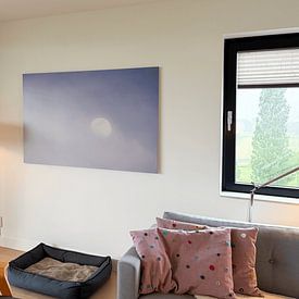 Photo de nos clients: Lune dans la nébuleuse Pastel Ciel rêveur par Femke Ketelaar, sur alu-Dibond