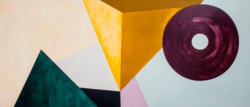 Rêves géométriques - Jeux de couleurs Cercles et coins - Kun