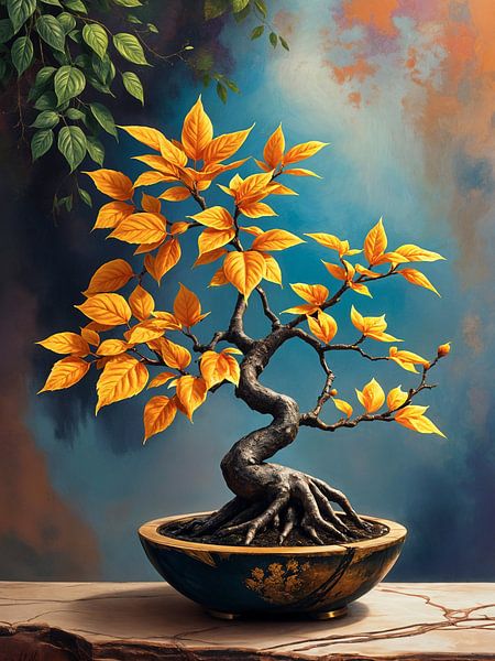 Bonsaï à feuilles d'or par Rizal Azhari