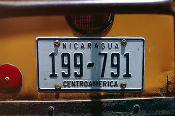 Nicaragua License Plate by Richard Wareham
