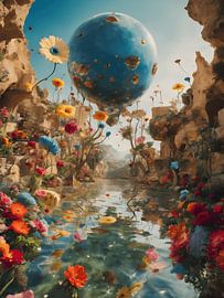 Surreal flower paradise by Jolique Arte