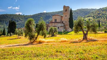 Sant’Antimo abdij bij Montalcino van Jaap Bosma Fotografie