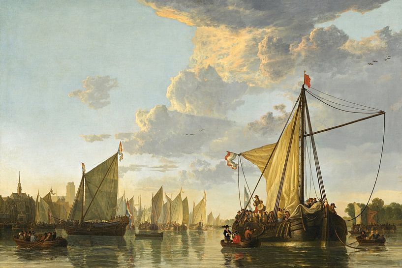 Albert Cuyp. Die Maas bei Dordrecht von 1000 Schilderijen