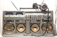 Vintage ghettoblaster and headphones by Arjan Schalken thumbnail