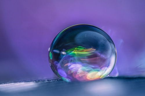 Miniscuul drupje met prisma effect