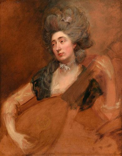 Margaret Gainsborough met een Theorbo, Thomas Gainsborough...